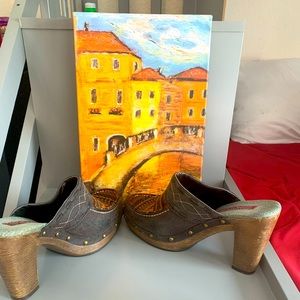 HOT KISS 💋 slip on Mule shoe size 7 1/2